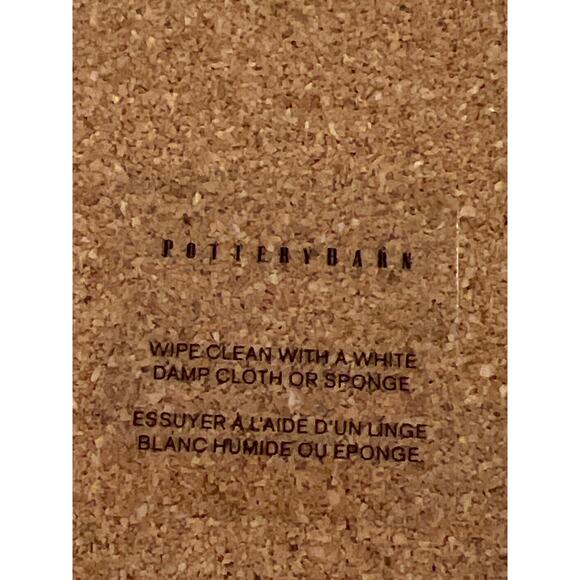 4 Piece Pottery‎ Barn Gingham Cork Heat Resistant Back Hard Placemats Red White - Picture 4 of 4